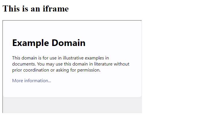 iFrame ที่มีขนาด