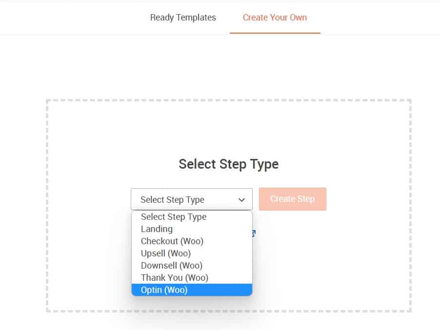 Stwórz własny krok optin Woo