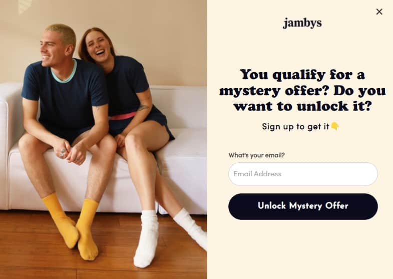 Jambys optin 表单示例