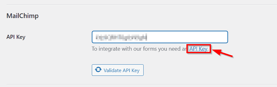 Dodaj klucz API MailChimp w Elementorze