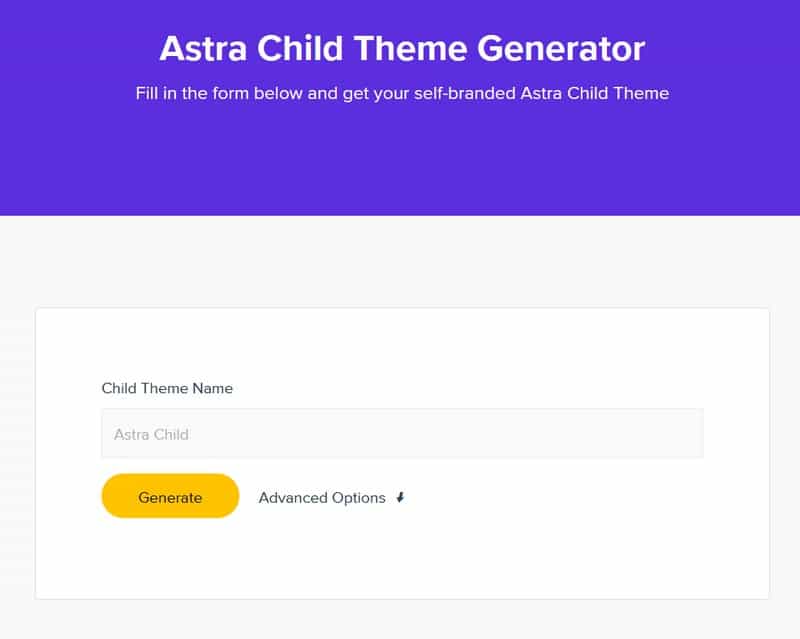 Astra Child-Theme-Generator