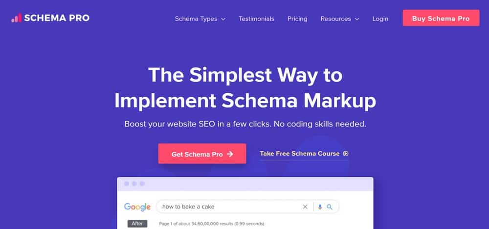 Schema Pro-Homepage