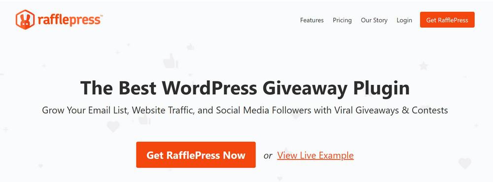 RafflePress-Homepage