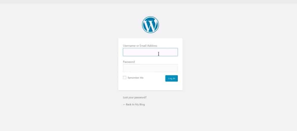 หน้าเข้าสู่ระบบ WordPress