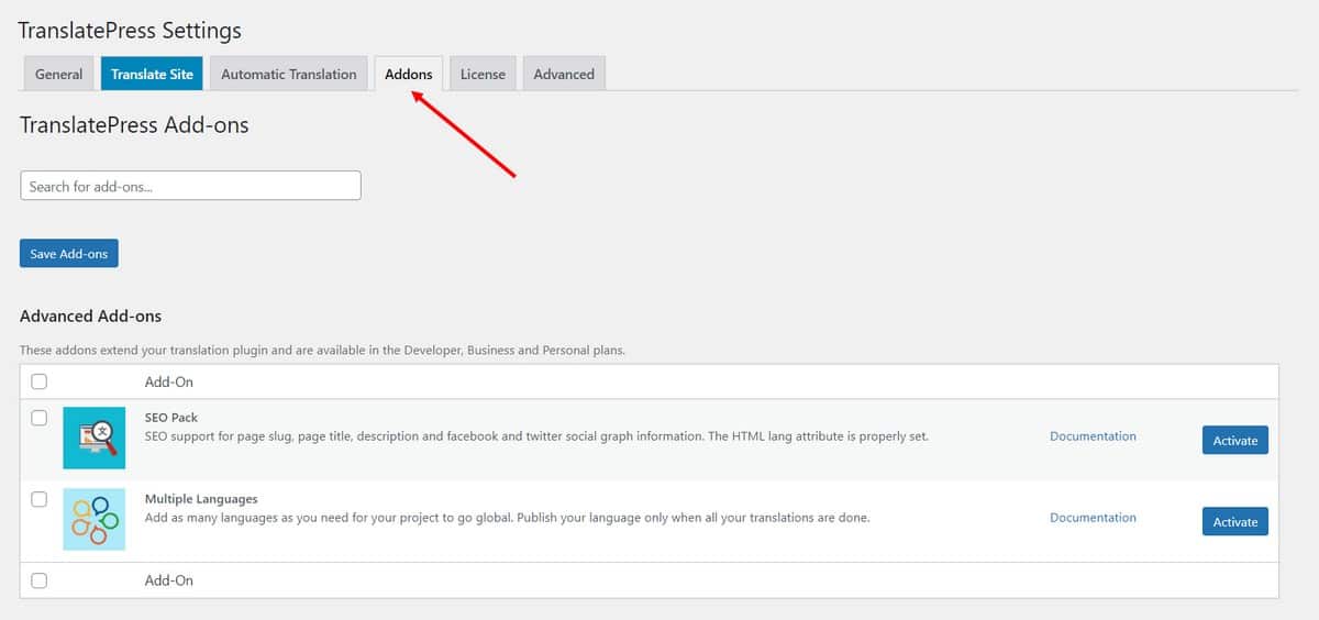 TranslatePress-Add-ons