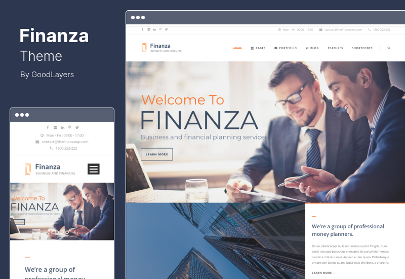 Finanzaテーマ-BusinessFinancialWordPress