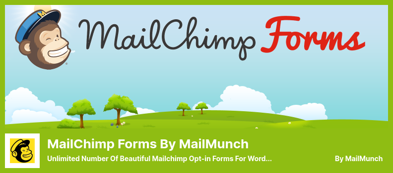 MailChimp-Formulare von MailMunch Plugin - Unbegrenzte Anzahl schöner Mailchimp-Opt-in-Formulare für WordPress