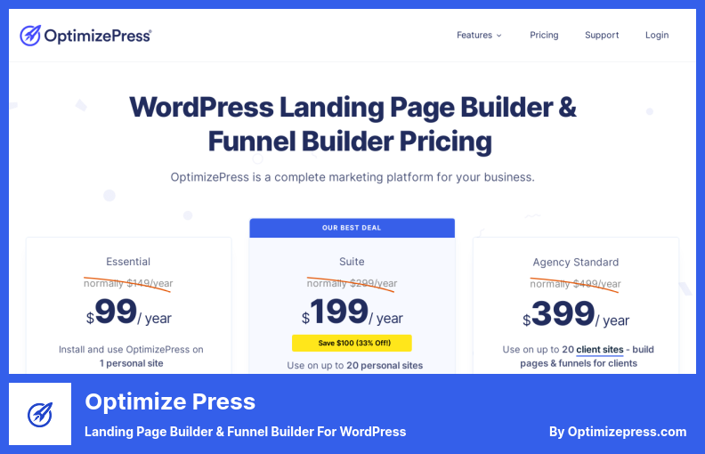 Optimize Press Plugin – Landing Page Builder & Funnel Builder für WordPress