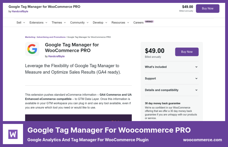 woocommerce PRO 插件的谷歌標籤管理器 - WooCommerce 插件的谷歌分析和標籤管理器