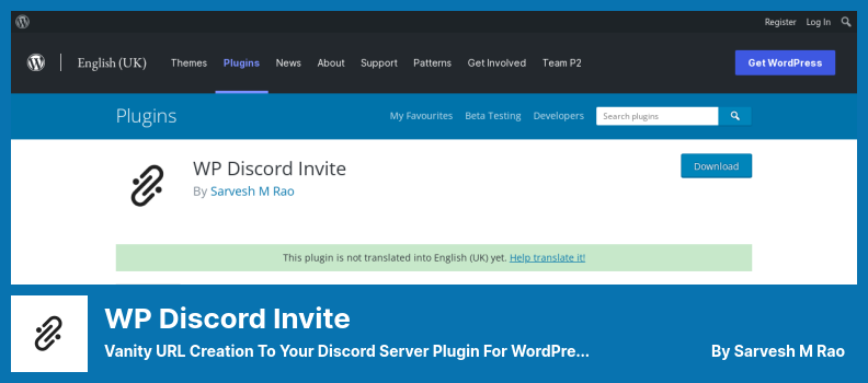 WP Discord Invite Plugin – Vanity-URL-Erstellung zu Ihrem Discord-Server-Plugin für WordPress