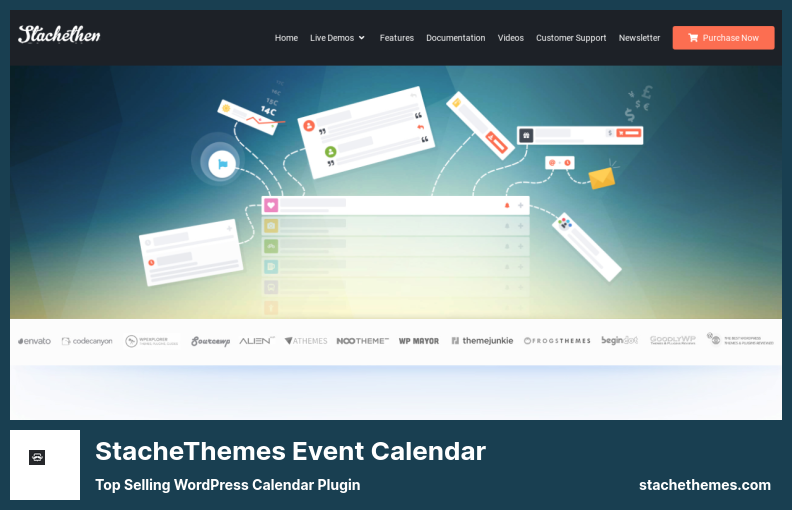 ปลั๊กอินปฏิทินกิจกรรม StacheThemes - ปลั๊กอินปฏิทิน WordPress ที่มียอดขายสูงสุด