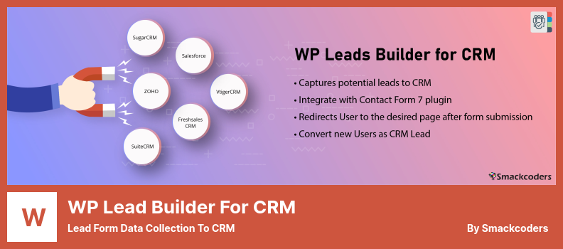 WP Lead Builder For CRM Plugin - 將潛在客戶表單數據收集到 CRM