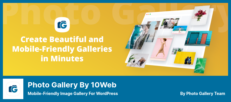 Galerie foto de 10Web Plugin - Galerie de imagini compatibilă cu dispozitivele mobile pentru WordPress