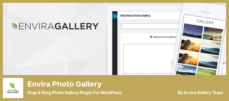 Envira Photo Gallery Plugin - Drap & Drog Photo Gallery Plugin pentru WordPress