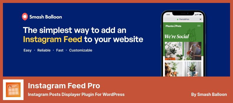 Instagram Feed Pro 플러그인 - Instagram Posts Displayer Plugin for WordPress