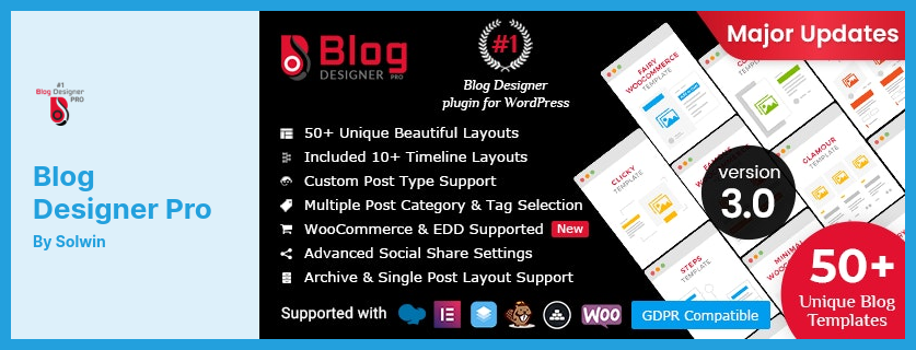 Blog Designer Pro Plugin - Plugin de schimb de idei de afaceri și tehnologie pentru WordPress