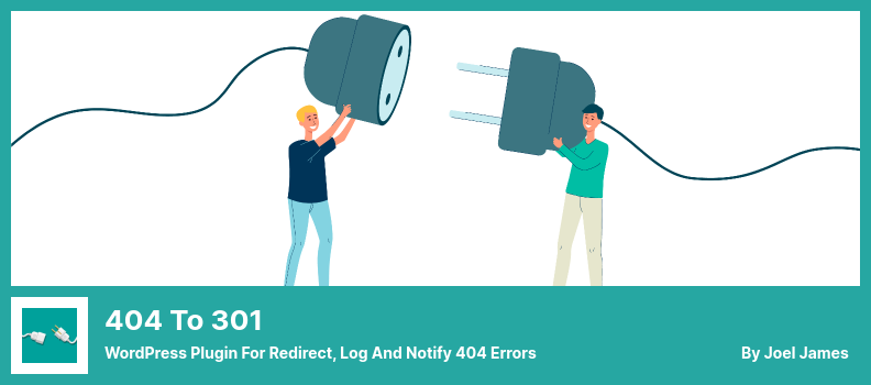 Complemento 404 a 301 - Complemento de WordPress para redirigir, registrar y notificar errores 404