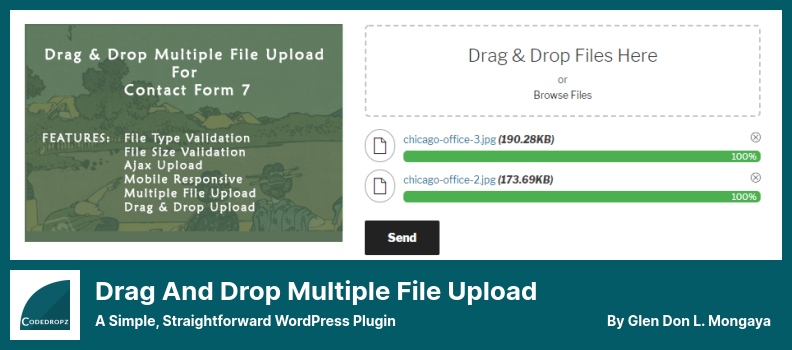 Plug-in per il caricamento di file multipli drag and drop: un plug-in WordPress semplice e diretto