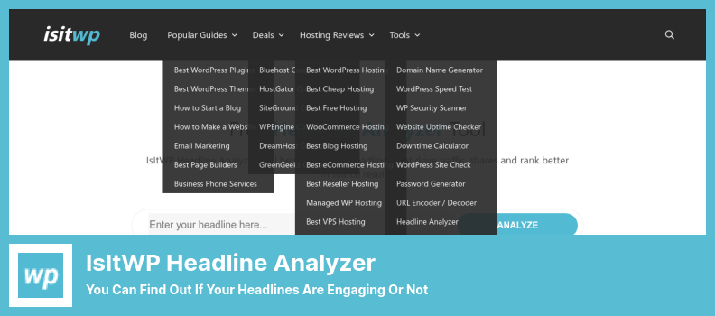 Plugin IsItWP Headline Analyzer - Você pode descobrir se suas manchetes são atraentes ou não