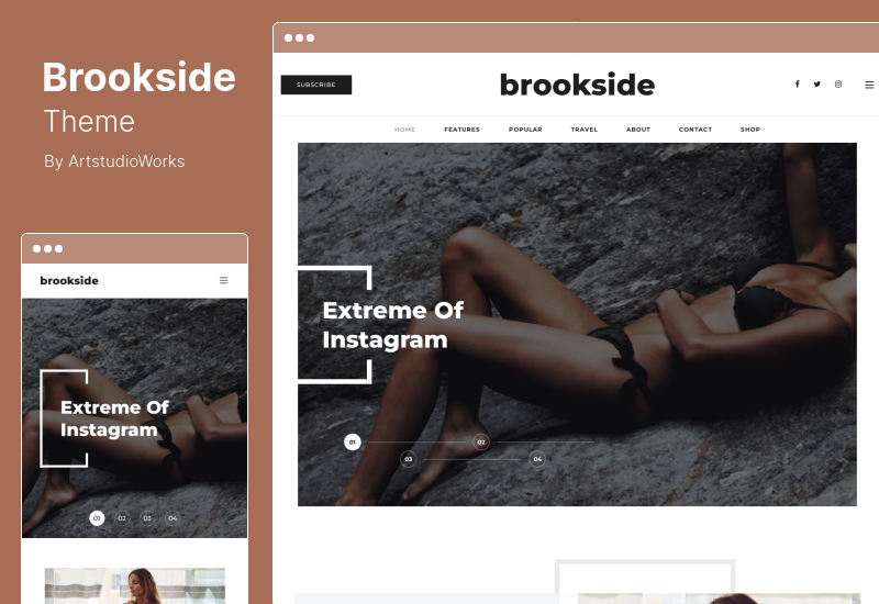 Brookside 主題 - 個人 WordPress 博客主題