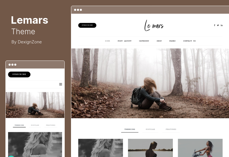 Lemars Theme - سمة WordPress للمدونة الشخصية