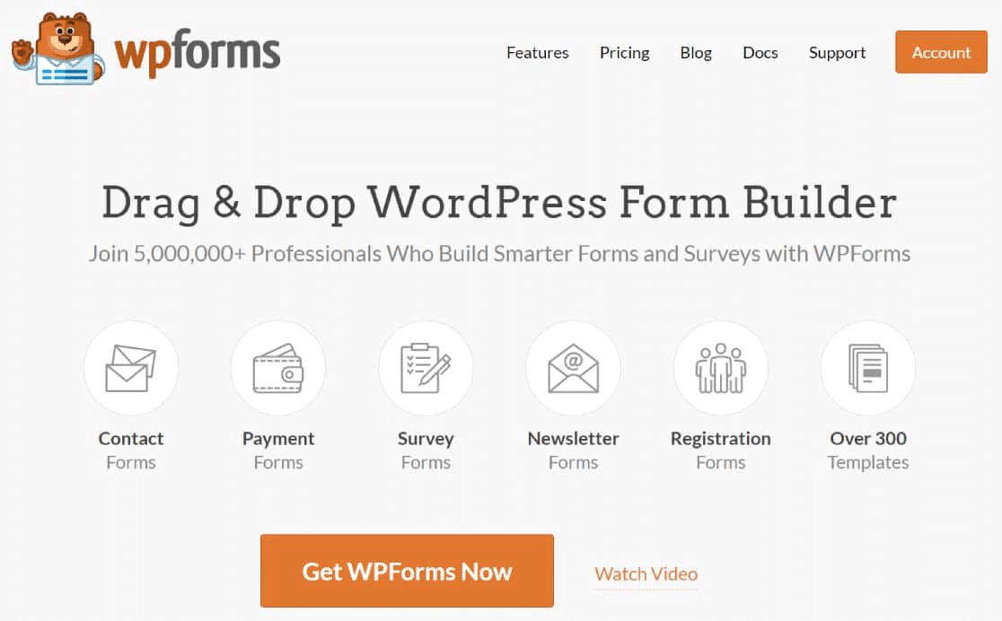 WPForms - Seret & Jatuhkan Pembuat Formulir WordPress