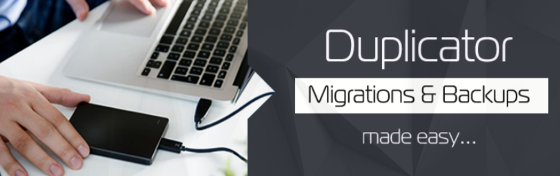 المكون الإضافي Duplicator WordPress.