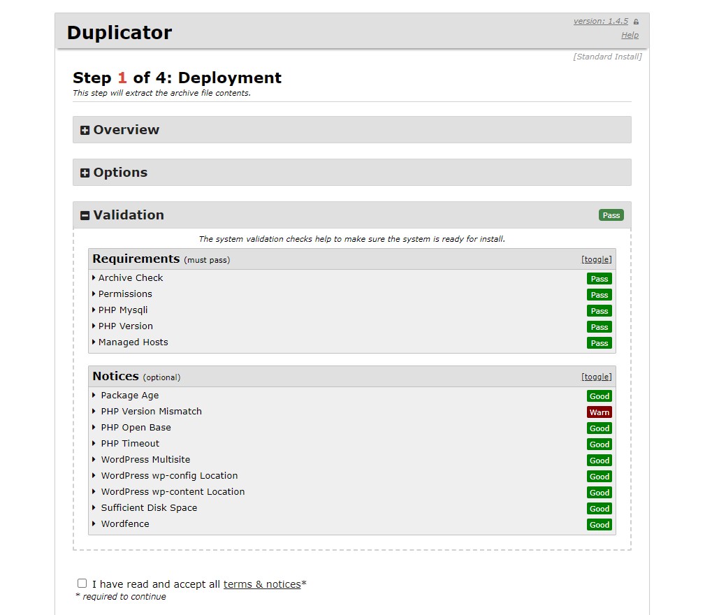 Programul de instalare Duplicator.