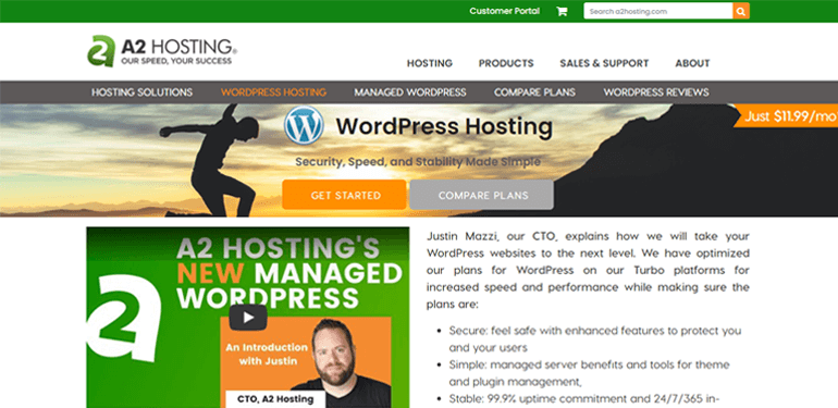 A2 Hébergement WordPress