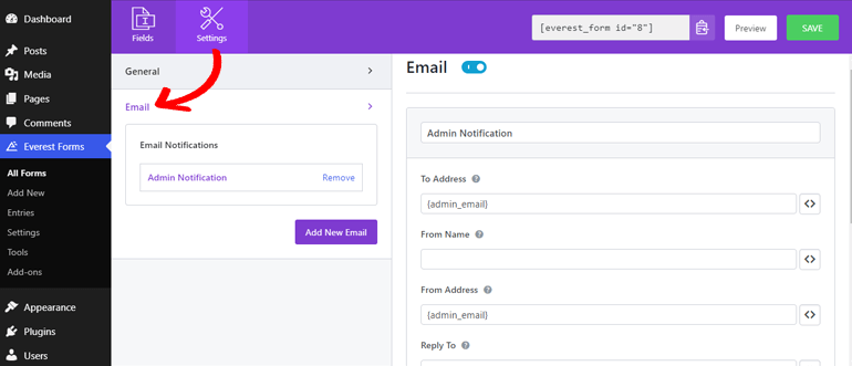 Configuración de notificaciones por correo electrónico