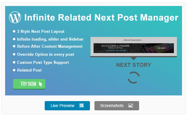 WordPress Infinite Related Post Manager