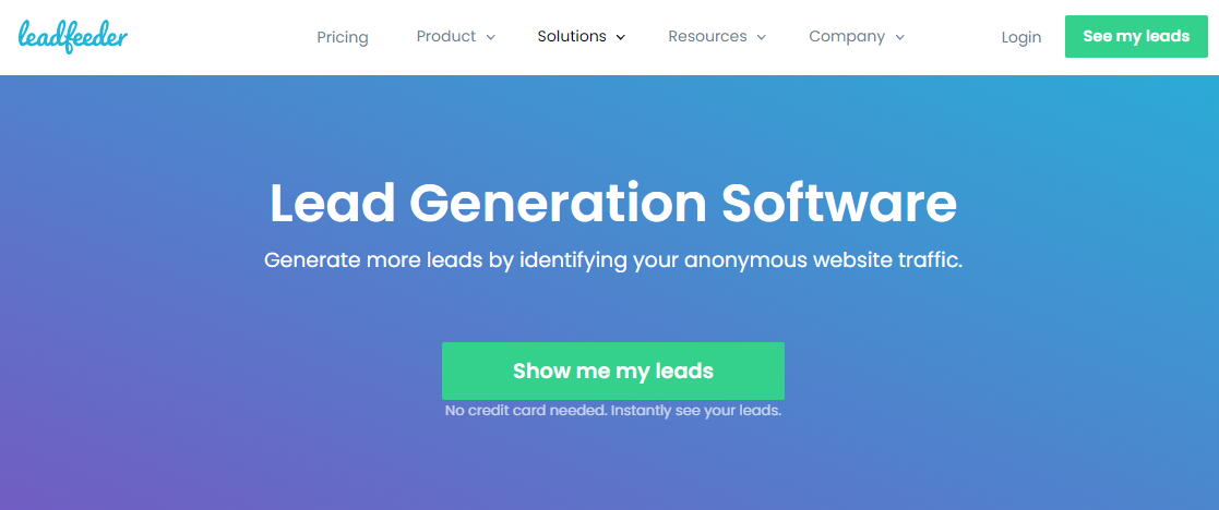 Leadfeeder- Lead Generation Tools