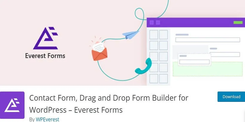 Everest Forms-mejores-wordpress-file-and-picture-upload-plugins