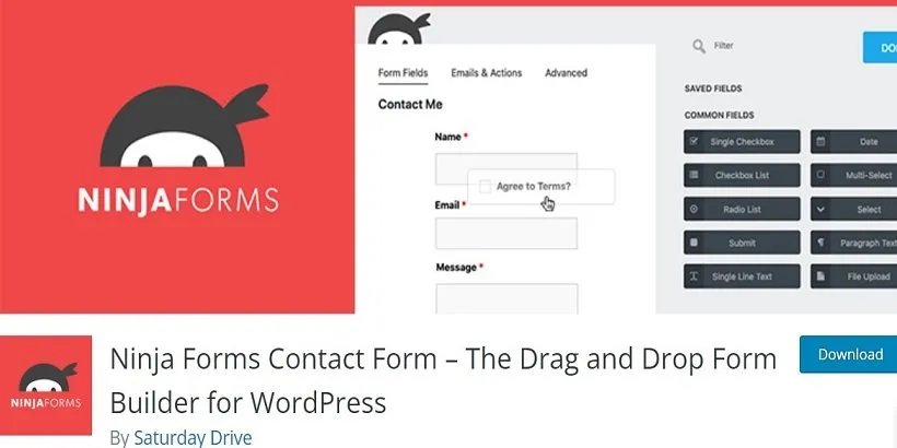 Ninja Forms-mejores-wordpress-file-and-picture-upload-plugins