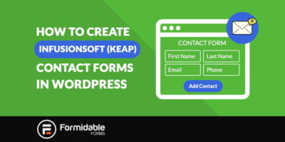 WordPress에서 Infusionsoft(Keap) 연락처 양식을 만드는 방법