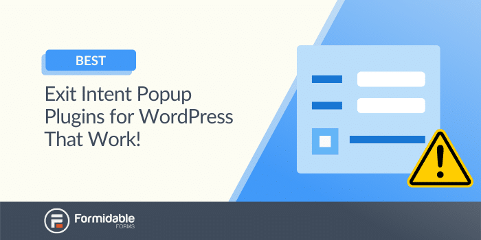 Exit Intent Popup Plugins pour WordPress