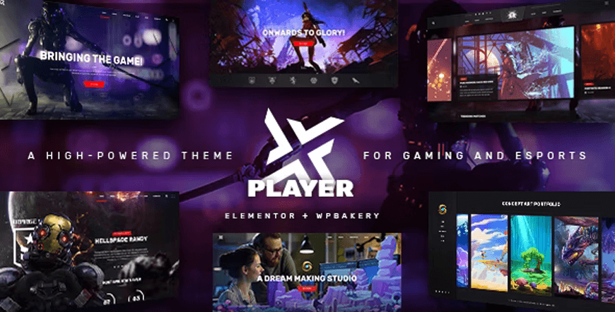 PlayerX - tema game WordPress