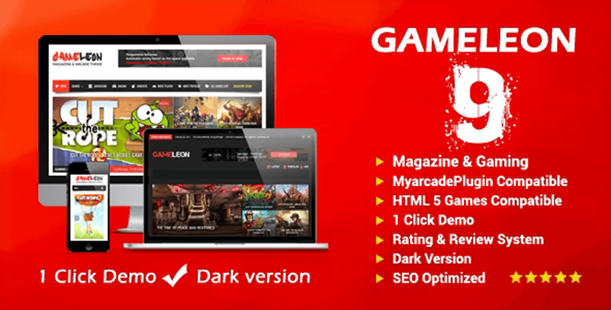 Gameleon - tema WordPress blog game