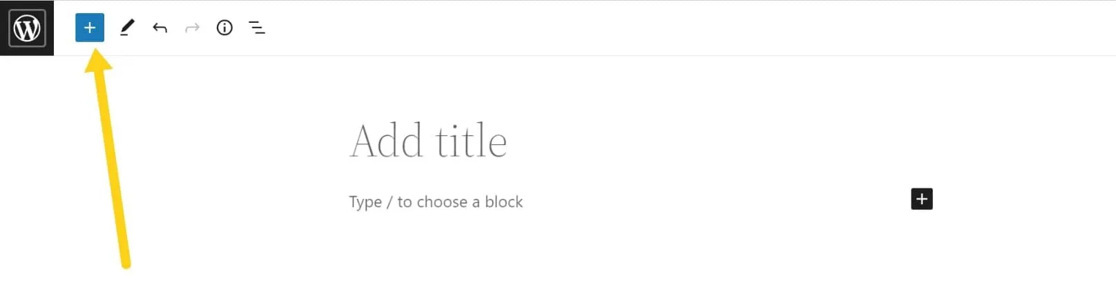 WordPress-Blockmuster Toggle Block Inserter