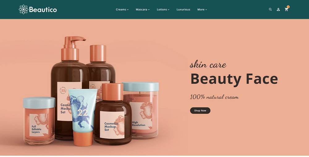 Beautico Kecantikan dan Perawatan Kulit Tema Responsif OpenCart