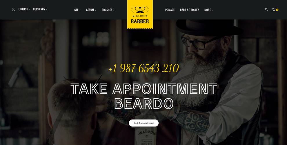 Barber – Toko OpenCart Responsif Salon Rambut Serbaguna