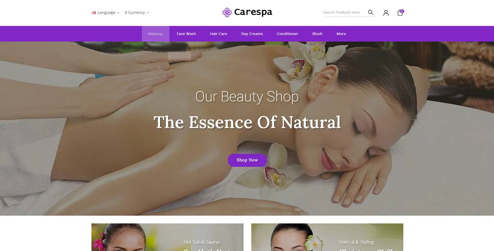 CareSpa – Tema Responsif Toko Spa Alami Opencart