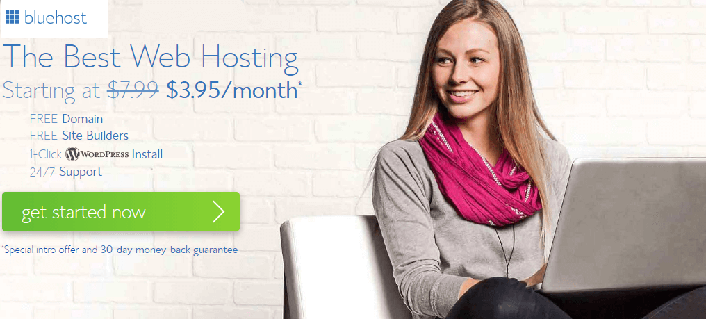 Hosting WordPress conveniente Bluehost