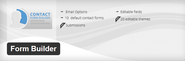 Plugin de formulaire de contact gratuit pour WordPress Form Builder