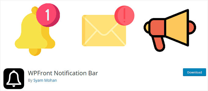 WPFront Notification Bar