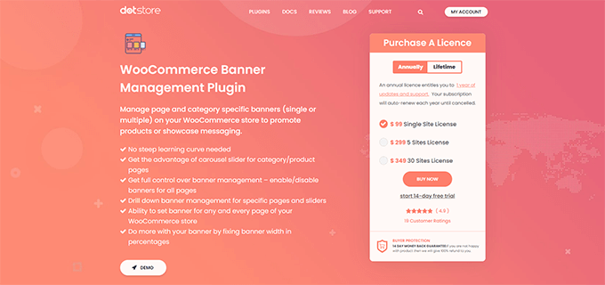 WooCommerce Banner Management