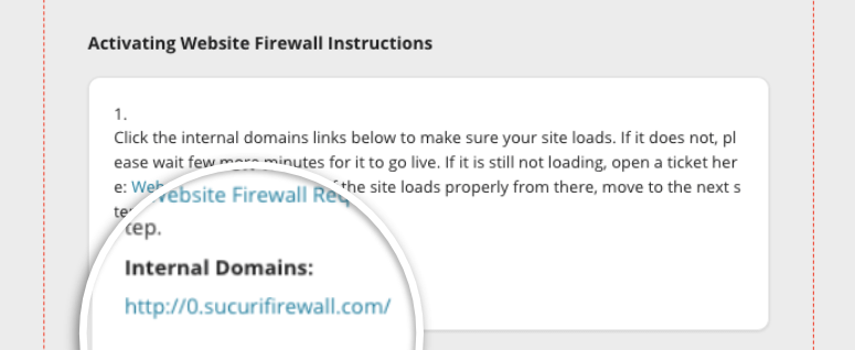 check internal domain link