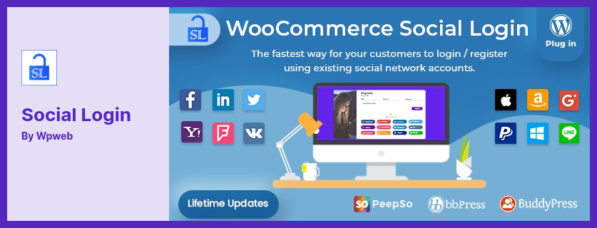 Social Login Plugin - Formular de autentificare și înregistrare pentru pluginul WordPress