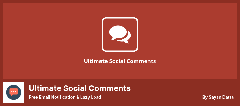 Ultimate Social Comments Plugin — бесплатное уведомление по электронной почте и отложенная загрузка