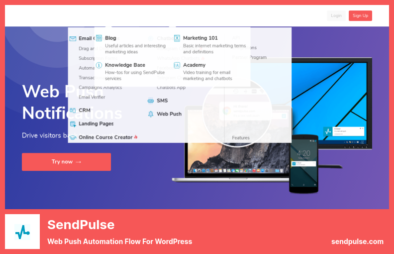 SendPulse 插件 - WordPress 的 Web 推送自动化流程